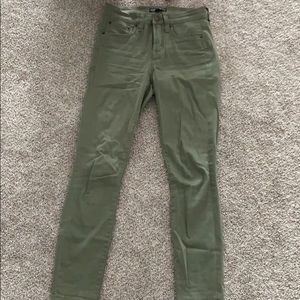 Jcrew Green Chino skinny pant